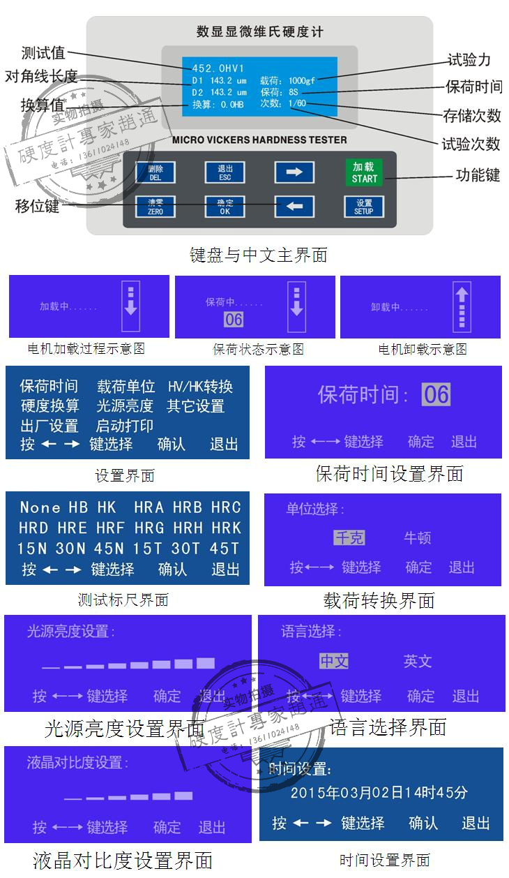 HVS-1000顯微硬度計功能介紹圖片